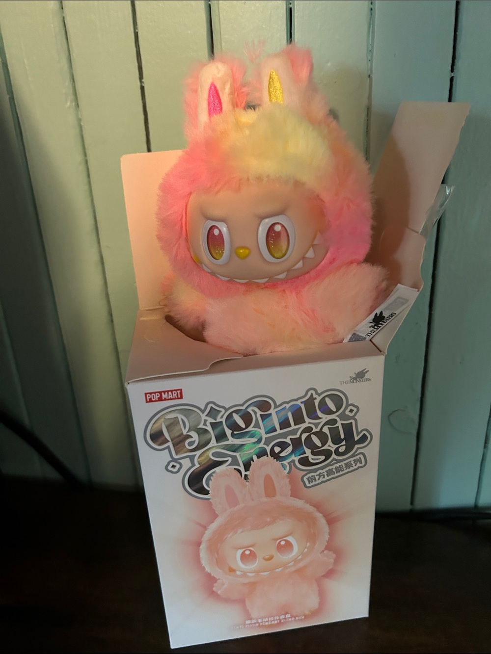 Pop Mart Labubu Big into Energy: confirmed with card.
